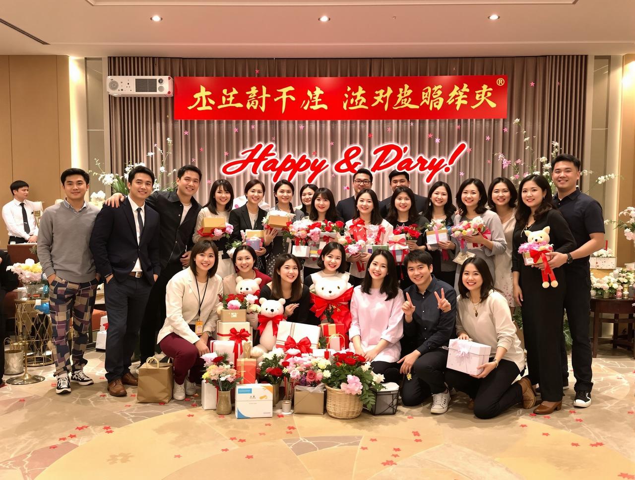 91大赛图集视频：某电视剧杀青宴温馨瞬间：主创团队合影留念